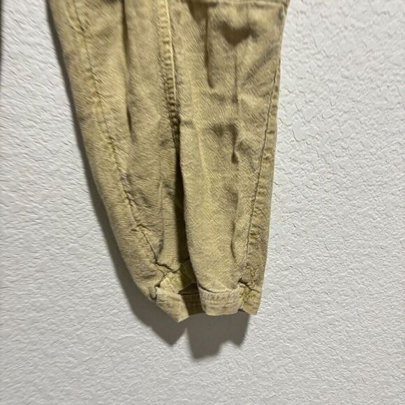 Anthropologie Daily Practice Cargo Pockets Jogger Pants Beige Medium High-Rise - Picture 5 of 10